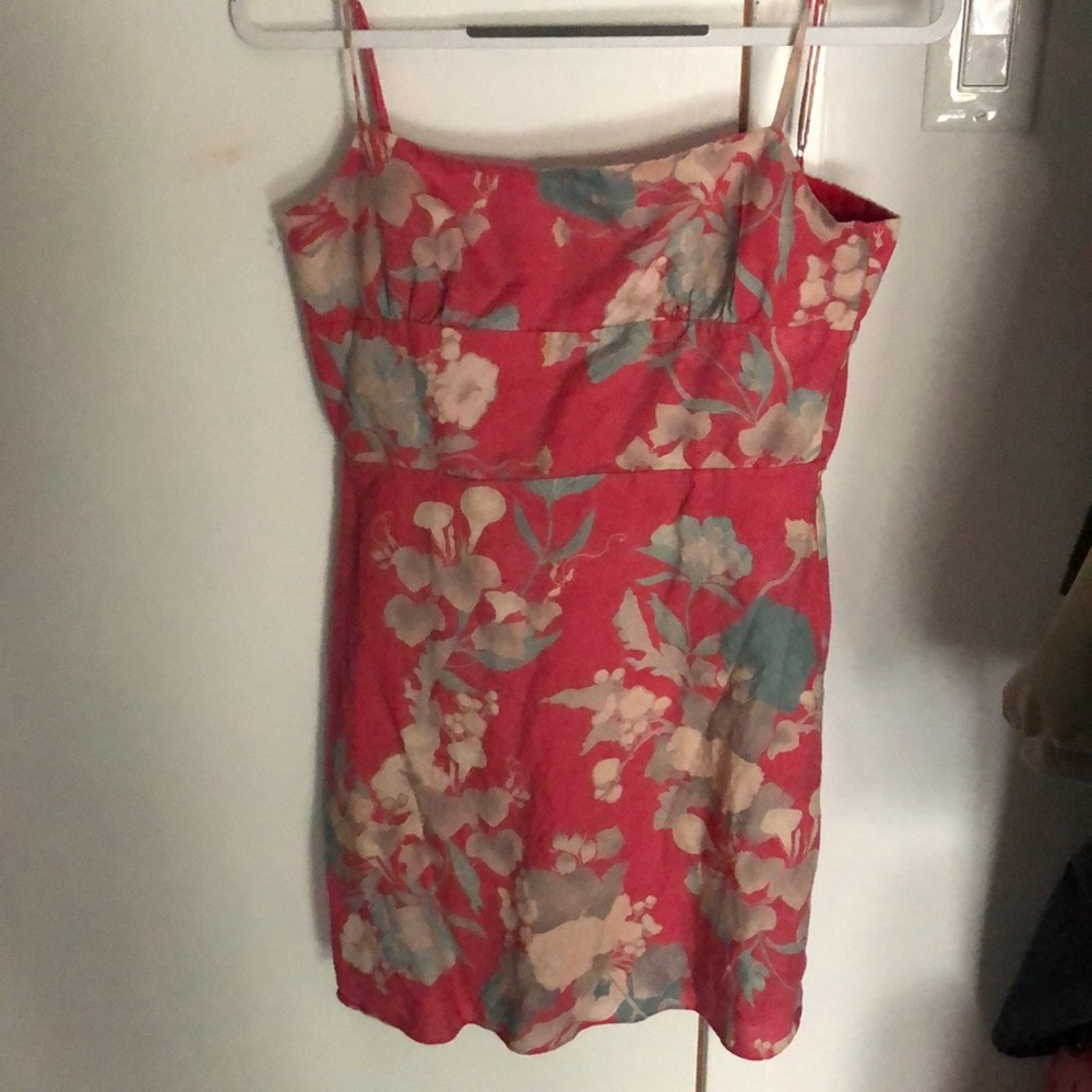 Pink floral aritzia dress!